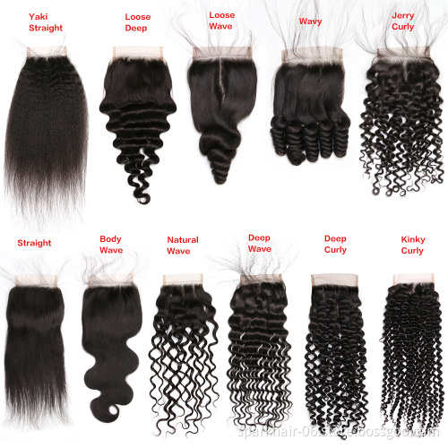 SPARK Pre plucked Human Hair Lace Closure 4*4 Lace Closure All Size Lace Closure Straight Body With Baby Hair
